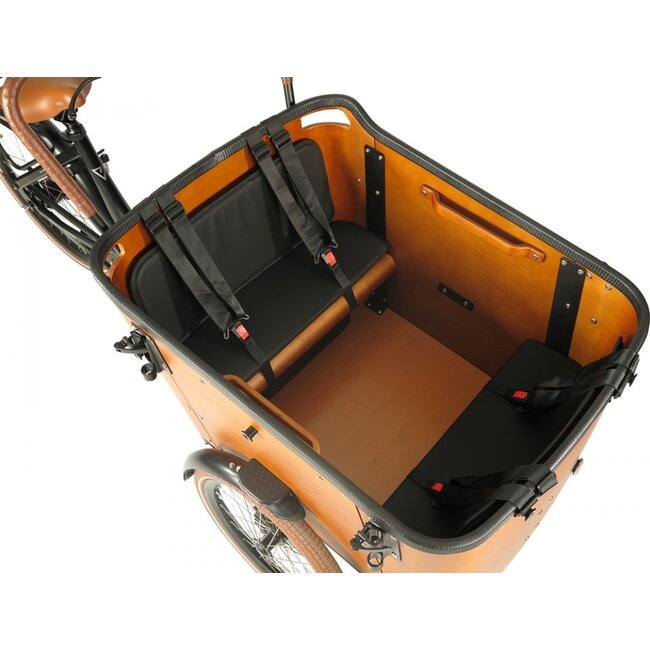 Vogue  Superior Deluxe Elektrische Bakfiets 7Versnellingen Mat Zwart Bruin