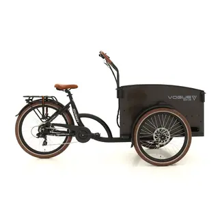 Vogue  Journey Dog Elektrische Bakfiets 7V Mat Zwart Bruin