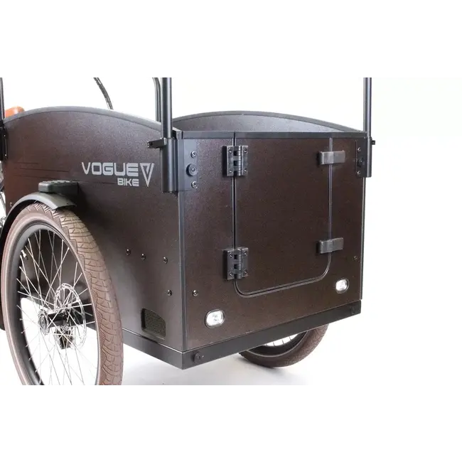 Vogue  Journey Elektrische Bakfiets 7Versnellingen Mat Zwart Bruin