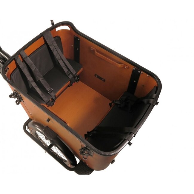 Vogue  Avenger Elektrische Bakfiets 8Versnellingen Mat Zwart Bruin