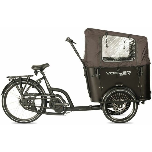 Vogue  Avenger Elektrische Bakfiets 8Versnellingen Mat Zwart Zwart