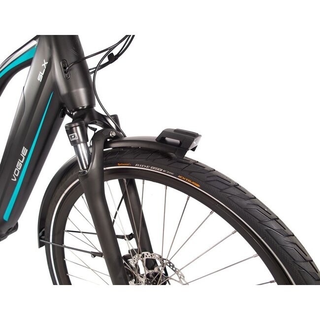Vogue  SLX Elektrische Fiets 9V 522 Wh  Zwart Blauw Mat