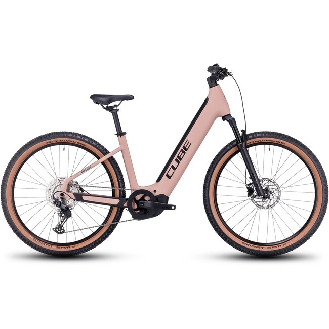 Cube  Reaction Hybrid Pro Elektrische Mountainbike 27.5" Blushrose Zilver