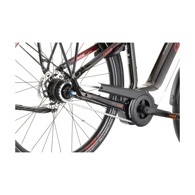 Conway Cairon TF 3.8 Bosch Elektrische Damesfiets 8V Pearl Wit Zwart Metallic