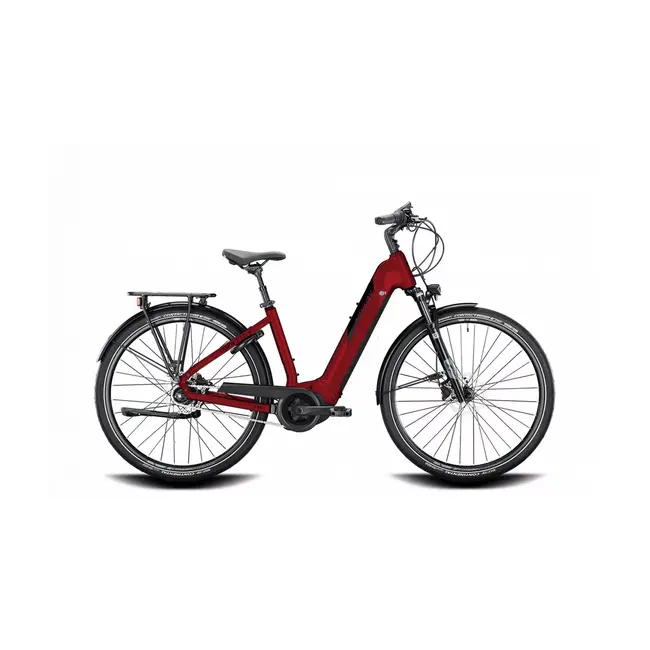 Conway Cairon TF 2.7 Bosch Elektrische Damesfiets7Versnellingen Rood Metallic