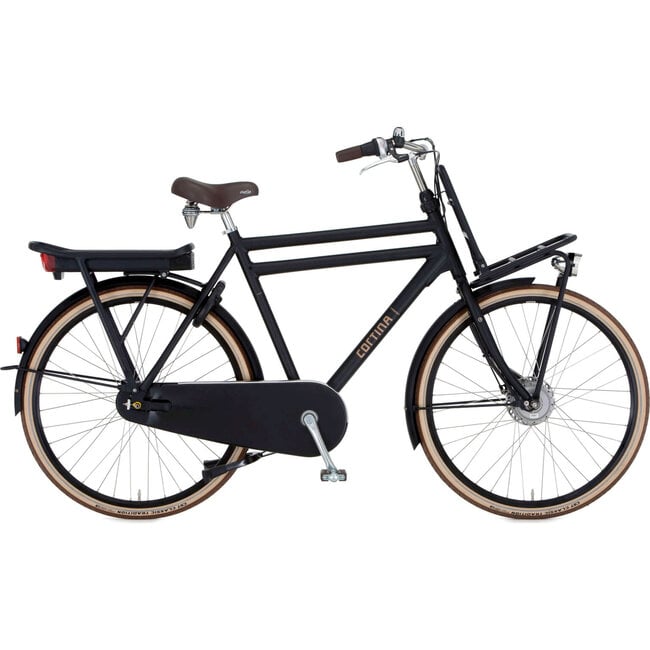 Cortina  E-U4 Elektrische Heren Transportfiets 7V Black Matt