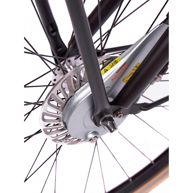 Cortina  E-U4 Elektrische Heren Transportfiets 7V Jet Black Matt