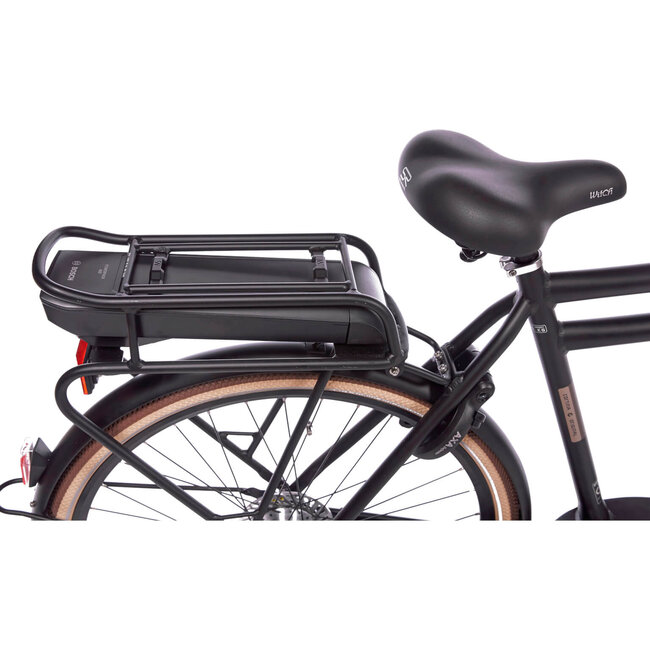 Cortina  E-U4 Elektrische Heren Transportfiets 7V Jet Black Matt