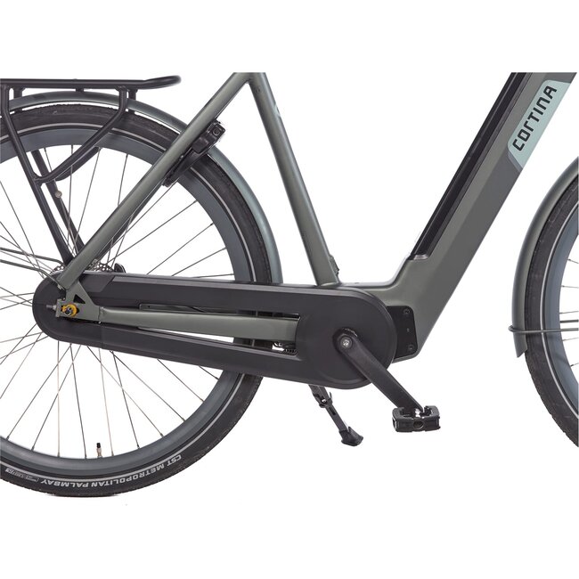 Cortina  E-Nite Elektrische Damesfiets 7Versnellingen Titanic Green Matt DB7