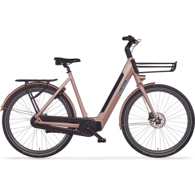 Cortina  E-Nite Elektrische Damesfiets DB7 Pink Champagne Matt 7V