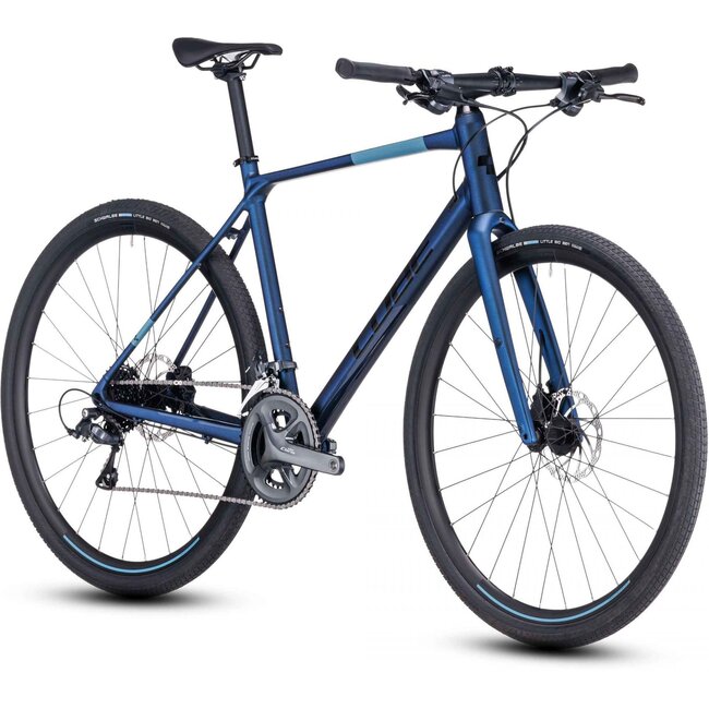 Cube  Nulane Gravelbike Heren 16Versnellingen Velvetblue