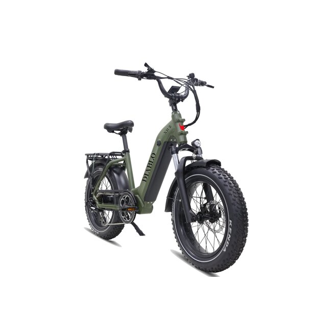 Diablo fatbikes XR2 Elektrische Fatbike 7Versnellingen Matt Green