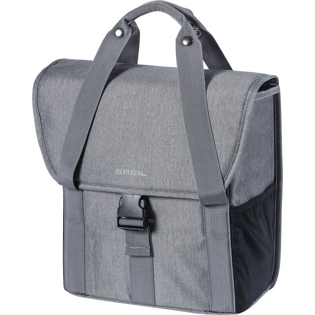 Basil fietstas enkel Go grey melee 16L