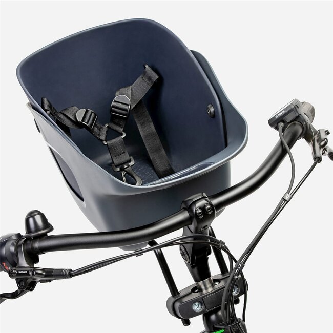 Kvisp hondenfietszitje met harnas M midnight gray