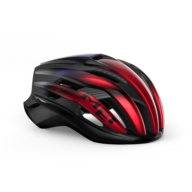 MET Fietshelm Trenta 3K Carbon MIPS Red Iridescent S