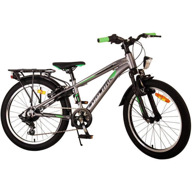 Volare fietsen Cross jongensfiets 20 inch grijs 6 versnellingen
