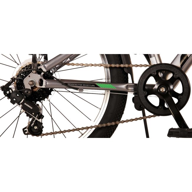 Volare fietsen Cross jongensfiets 20 inch grijs 6 versnellingen