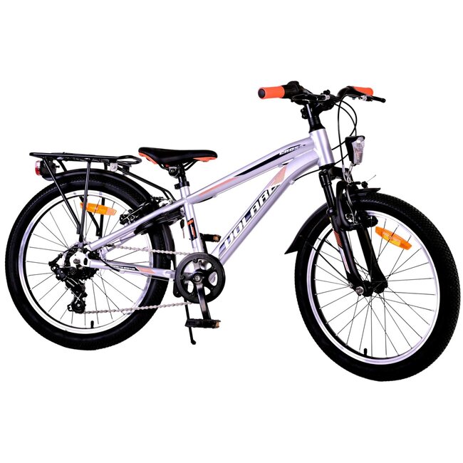 Volare fietsen Cross jongensfiets 20 inch zilver 6 versnellingen