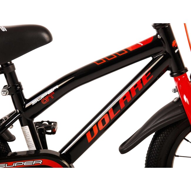 Volare fietsen Super GT jongensfiets 14 inch rood
