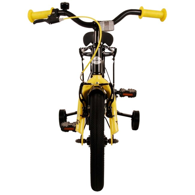 Volare fietsen Thombike jongensfiets 14 inch zwart geel