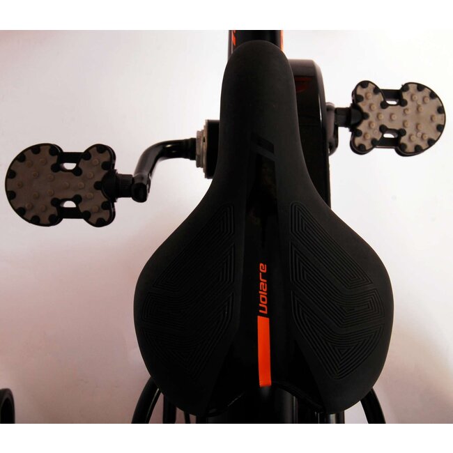 Volare fietsen Thombike jongensfiets 14 inch zwart oranje