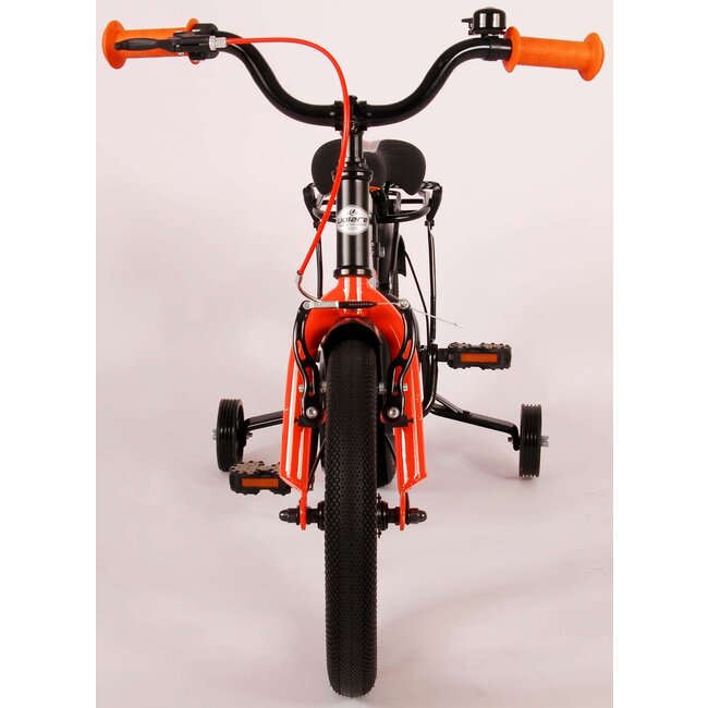 Volare fietsen Thombike jongensfiets 14 inch zwart oranje