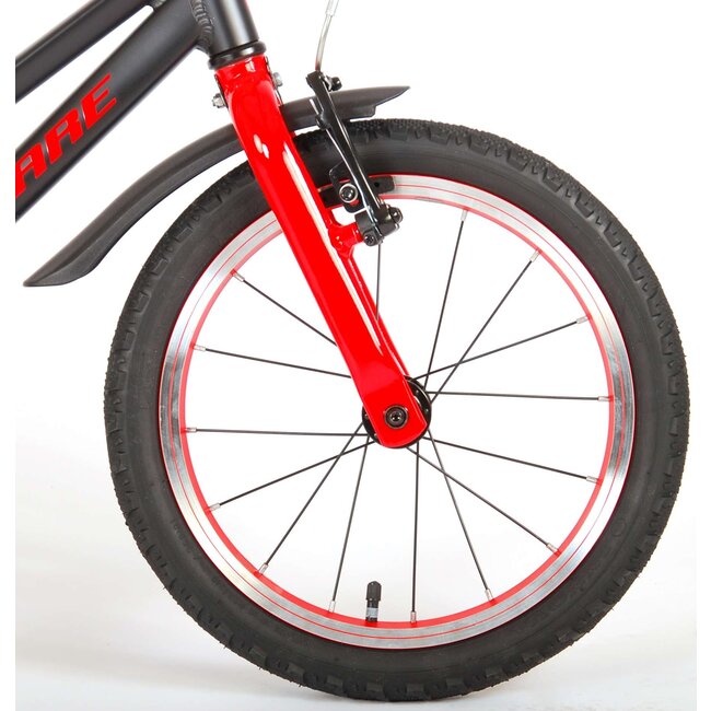 Volare fietsen Blaster jongensfiets 16 inch zwart/rood