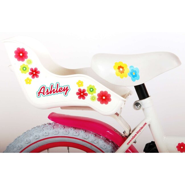 Volare fietsen Ashley meisjesfiets 14 inch wit