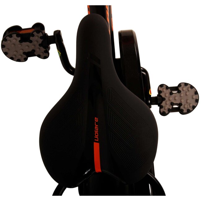 Volare fietsen Thombike jongensfiets 12 inch zwart oranje