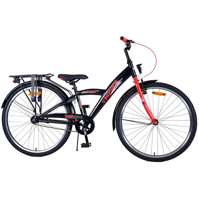 Volare fietsen Thombike jongensfiets 26 inch zwart rood