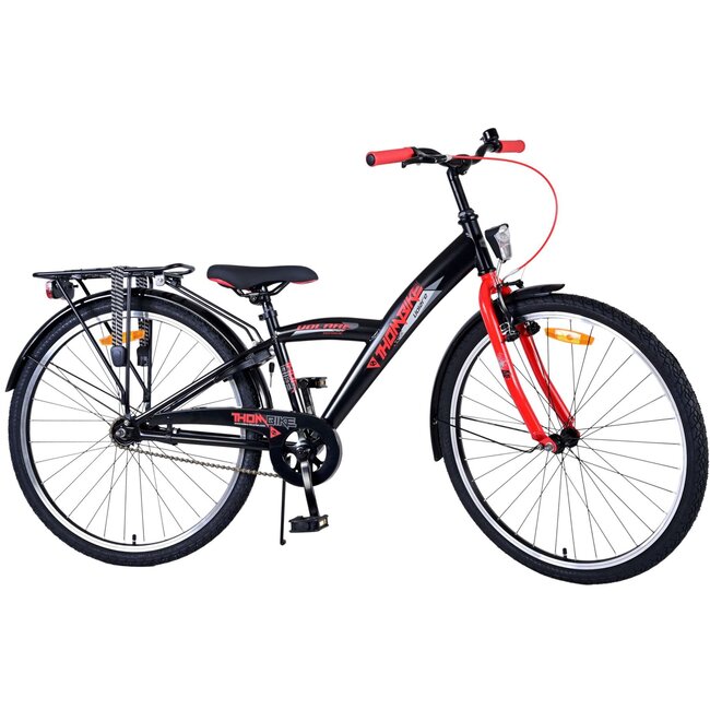 Volare fietsen Thombike jongensfiets 26 inch zwart rood