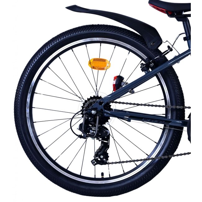 Volare fietsen XC Race 24 inch 21 speed rood/grijs