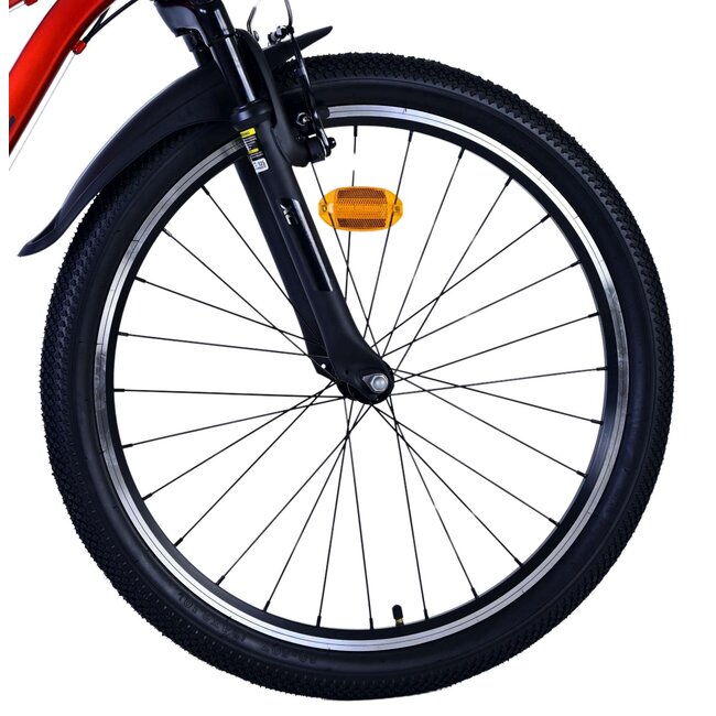 Volare fietsen XC Race 24 inch 21 speed rood/grijs