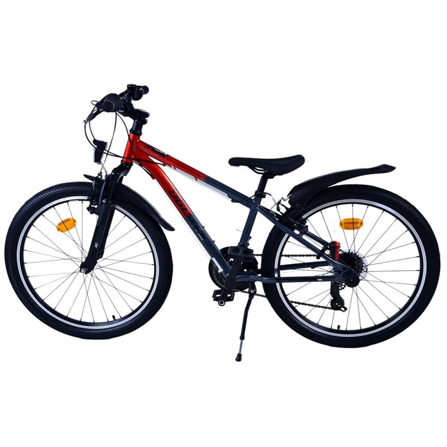 Volare fietsen XC Race 24 inch 21 speed rood/grijs