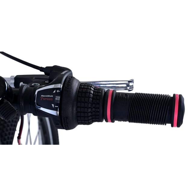 Volare fietsen XC Race 24 inch 21 speed wit roze