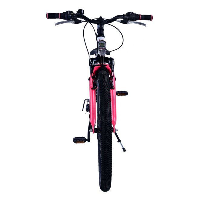 Volare fietsen XC Race 24 inch 21 speed wit roze