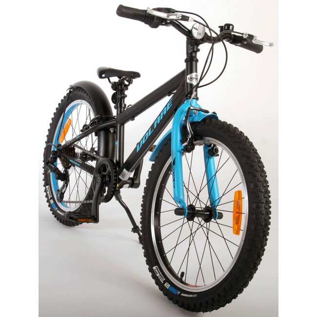 Volare fietsen Rocky 20 inch blauw zwart 6 speed
