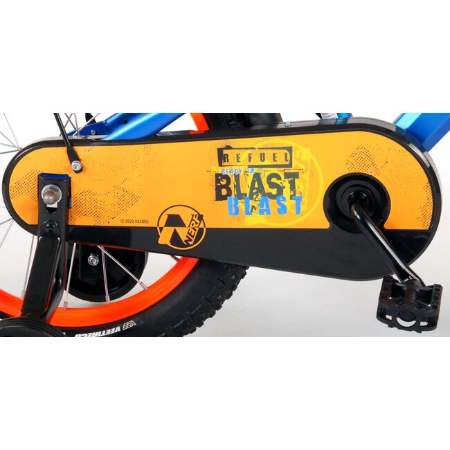 Volare fietsen NERF jongensfiets 16 inch satijn blauw