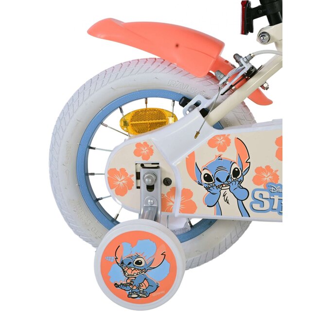 Volare fietsen Disney  meisjesfiets 12 inch Twee handremmen Crme Koraal Blauw