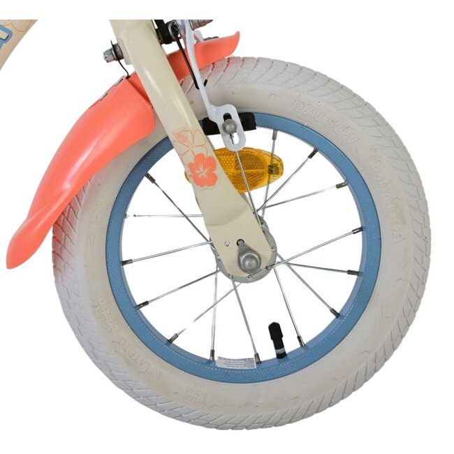 Volare fietsen Disney  meisjesfiets 12 inch Twee handremmen Crme Koraal Blauw