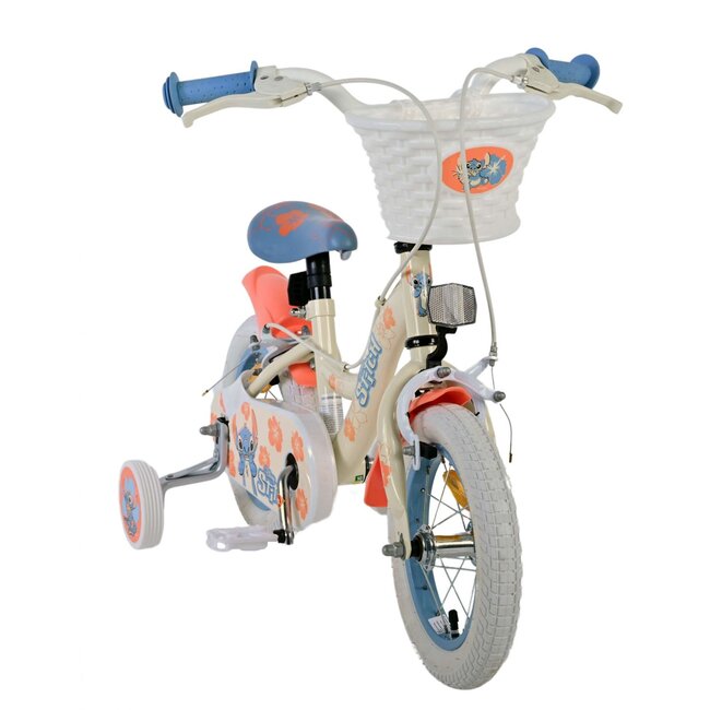Volare fietsen Disney  meisjesfiets 12 inch Twee handremmen Crme Koraal Blauw