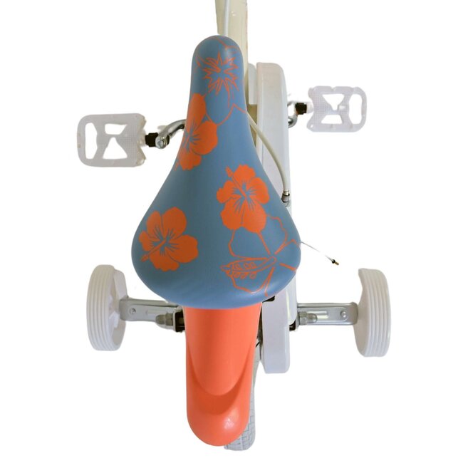 Volare fietsen Disney  meisjesfiets 12 inch Twee handremmen Crme Koraal Blauw