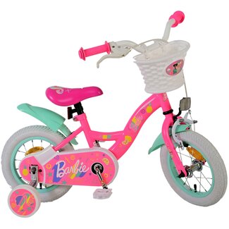 Volare fietsen Barbie Meisjesfiets 12 inch roze