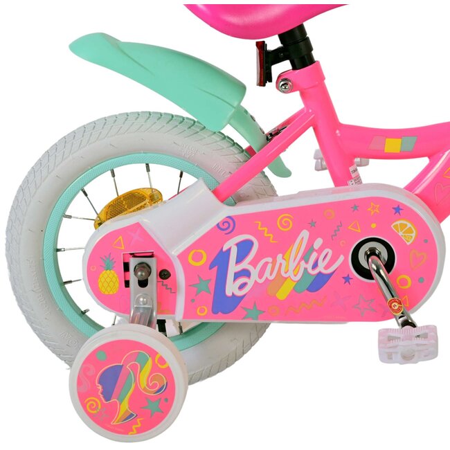 Volare fietsen Barbie Meisjesfiets 12 inch roze