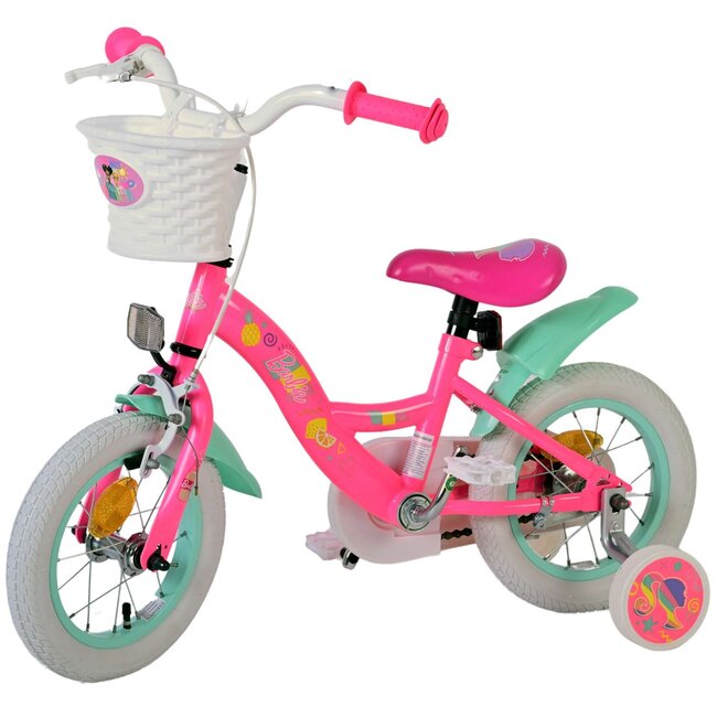 Volare fietsen Barbie Meisjesfiets 12 inch roze