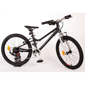 Volare fietsen Dynamic Meisjesfiets 20 inch mat zwart 7 versnellingen