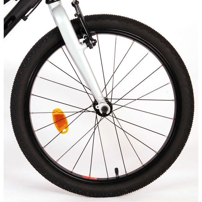 Volare fietsen Dynamic Meisjesfiets 20 inch mat zwart 7 versnellingen