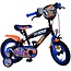 Volare fietsen Hot Wheels Jongensfiets 12 inch zwart oranje blauw Twee handremmen