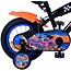 Volare fietsen Hot Wheels Jongensfiets 12 inch zwart oranje blauw Twee handremmen