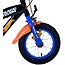 Volare fietsen Hot Wheels Jongensfiets 12 inch zwart oranje blauw Twee handremmen